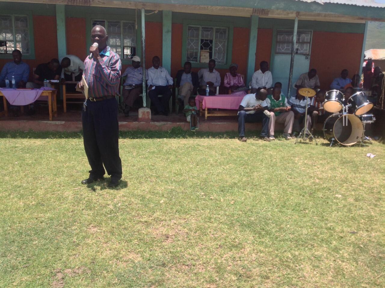 Addressing the community