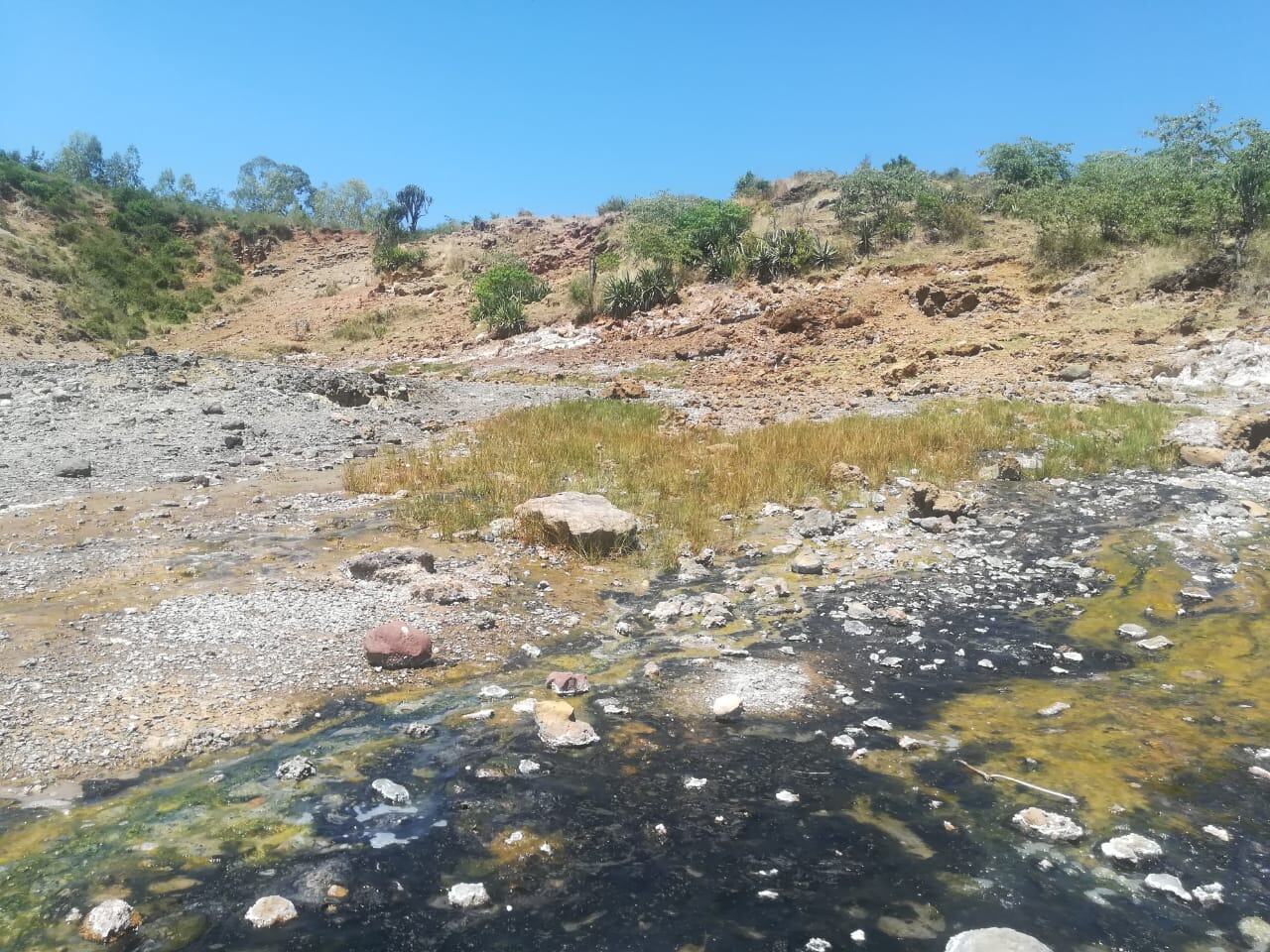 Hot spring stream at Homa Hills